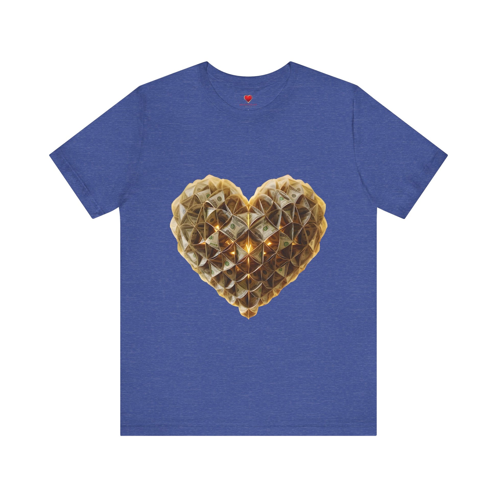 "BrightheartBrand-Heart of Prosperity" – Unisex T-Shirt, Perfect Gift for Valentine's Day, Birthdays, Casual Wear, Everyday Comfort, Unique Fashion