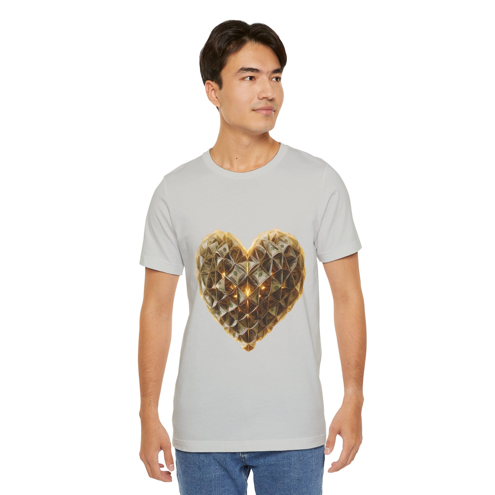 "BrightheartBrand-Heart of Prosperity" – Unisex T-Shirt, Perfect Gift for Valentine's Day, Birthdays, Casual Wear, Everyday Comfort, Unique Fashion