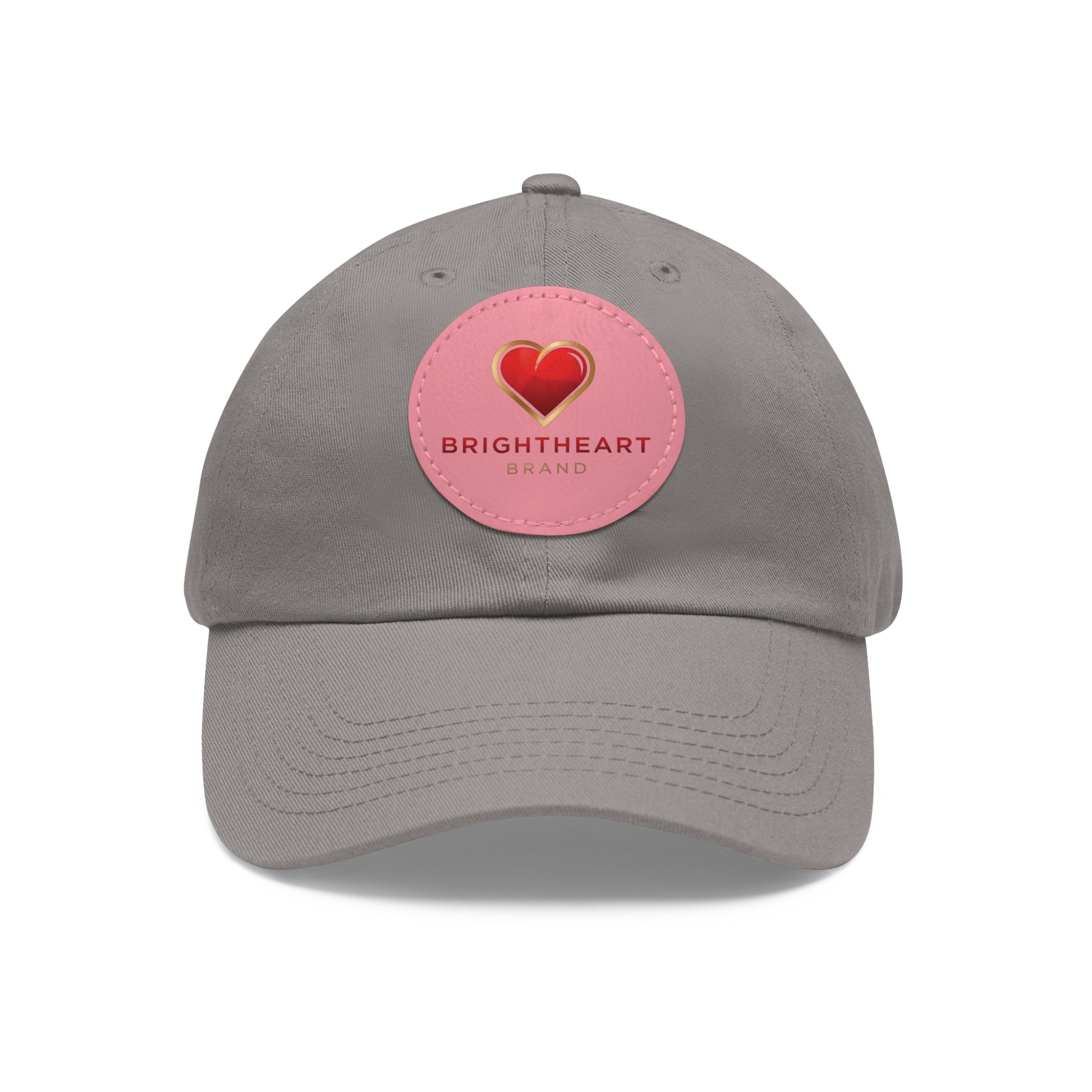 "BrightheartBrand" Leather Patch Hat - Casual Cap, Best Gift for Dads, Everyday Fashion, Perfect for Summer