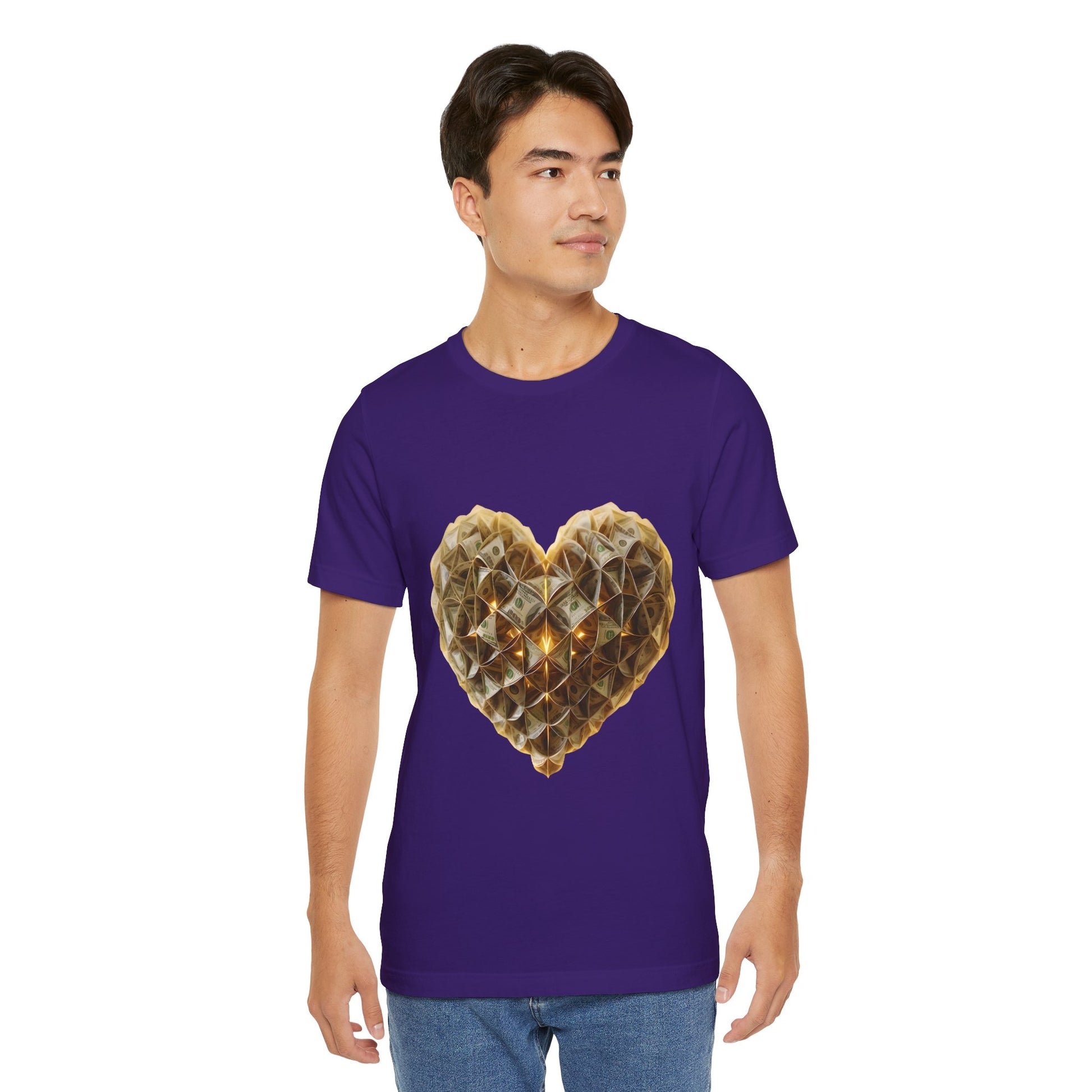 "BrightheartBrand-Heart of Prosperity" – Unisex T-Shirt, Perfect Gift for Valentine's Day, Birthdays, Casual Wear, Everyday Comfort, Unique Fashion