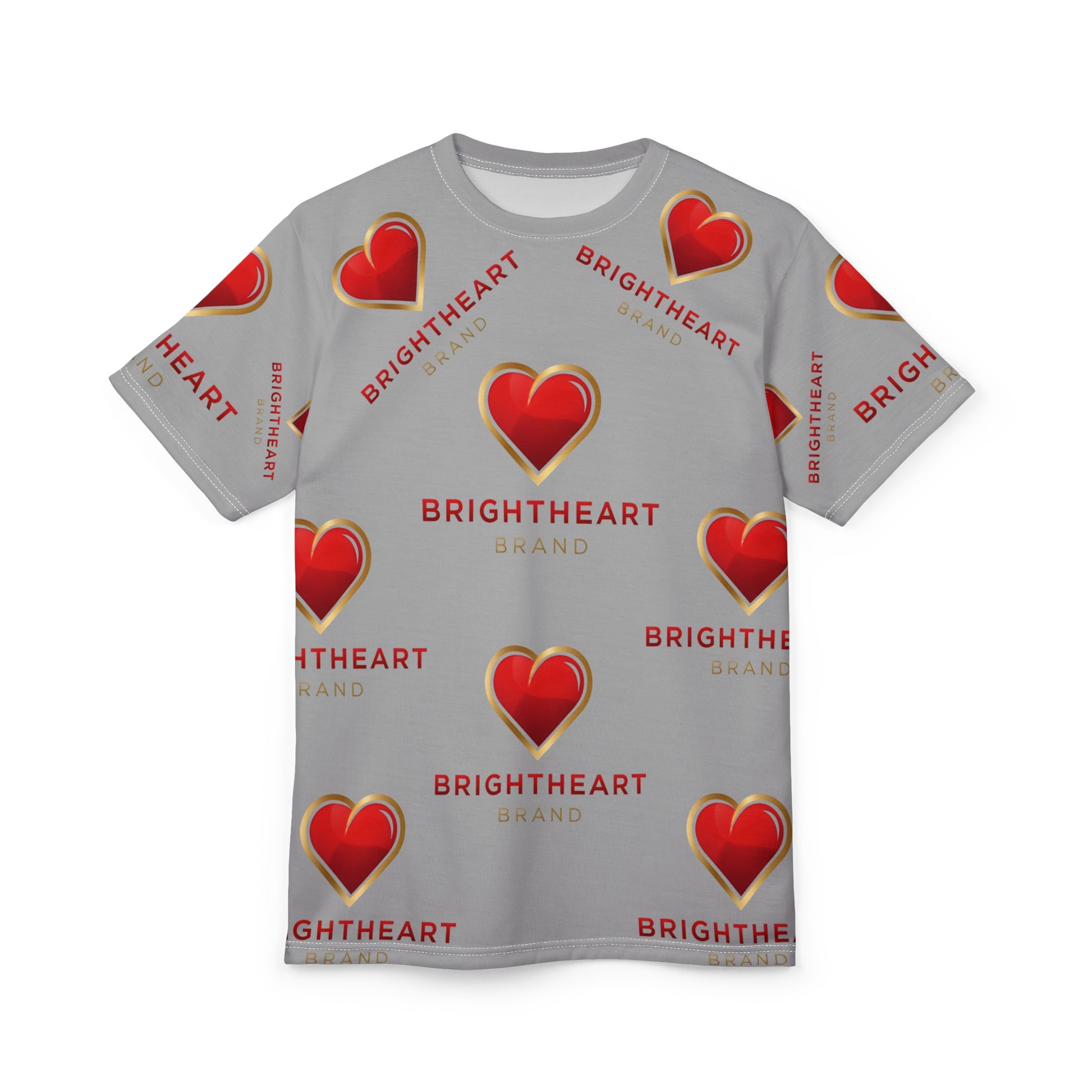 "Brightheart Brand" Print Unisex Tee, Casual Love Shirt, Gift for Him/Her, Everyday Wear, Valentine's Day, Unique Fashion Statement
