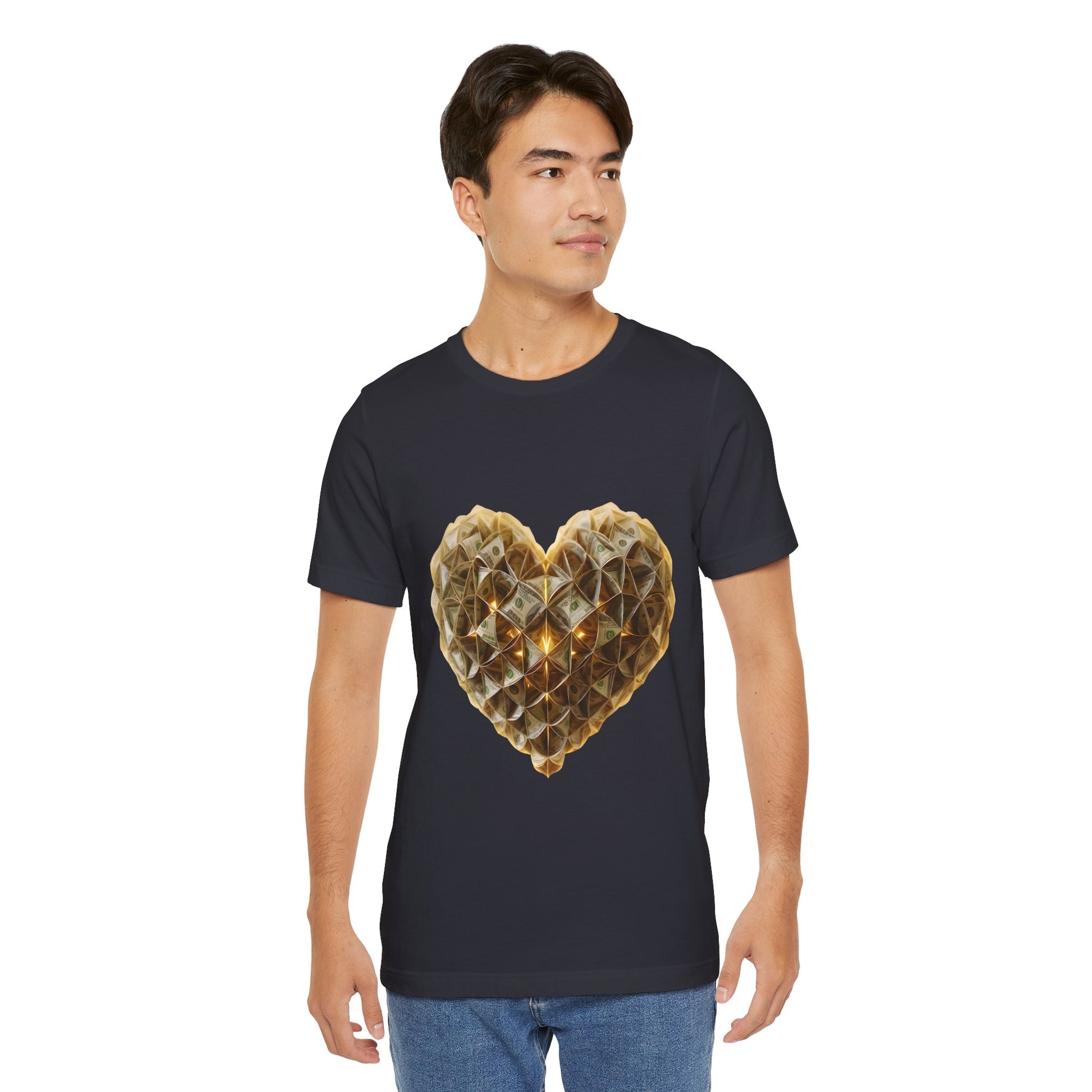 "BrightheartBrand-Heart of Prosperity" – Unisex T-Shirt, Perfect Gift for Valentine's Day, Birthdays, Casual Wear, Everyday Comfort, Unique Fashion