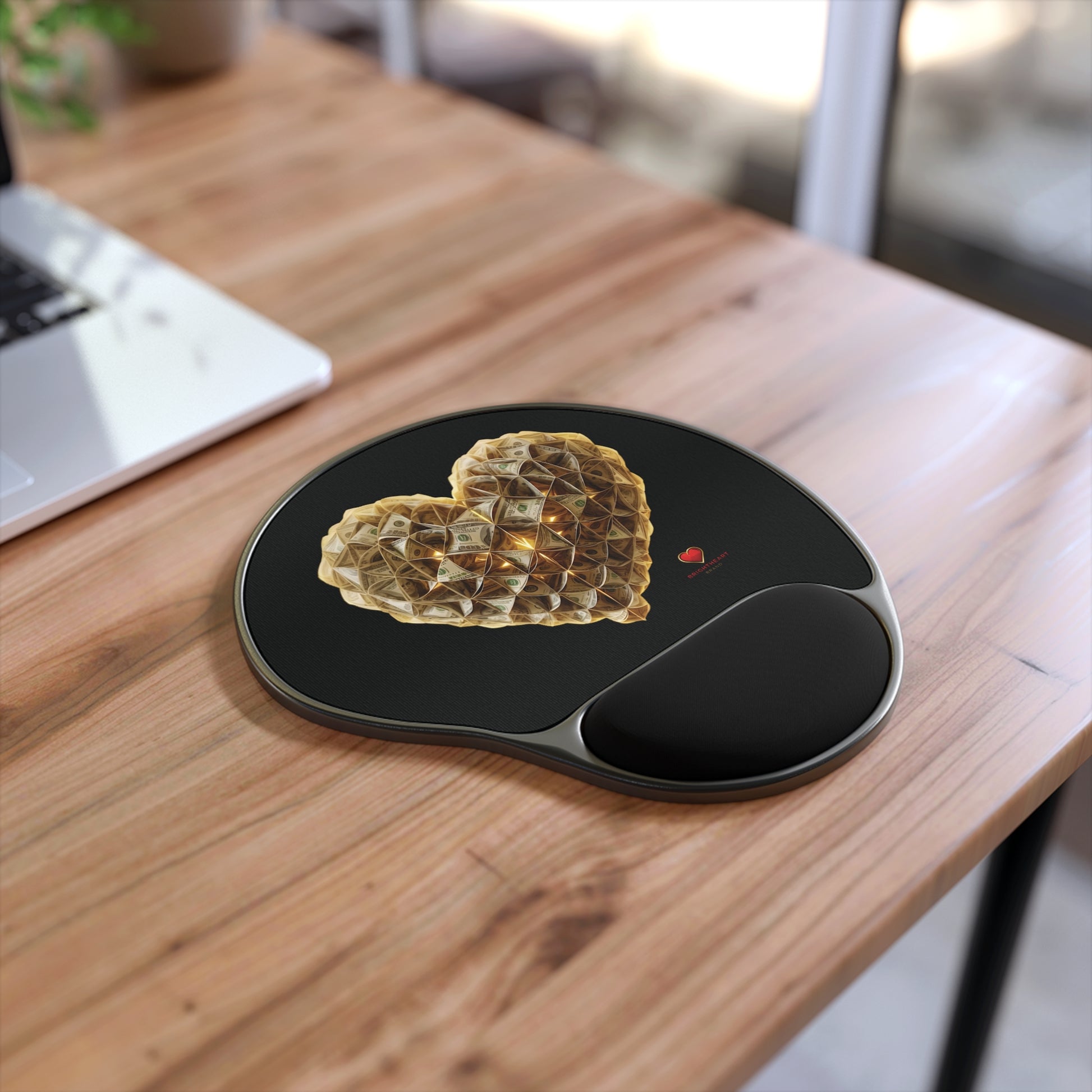 "Heart of Prosperity" Brightheart Brand - Ergonomic Mouse Pad with Wrist Rest - Cute Office Gift, Gamer Mousepad, Valentine’s Day Decor, Computer Accessories, Work [...]