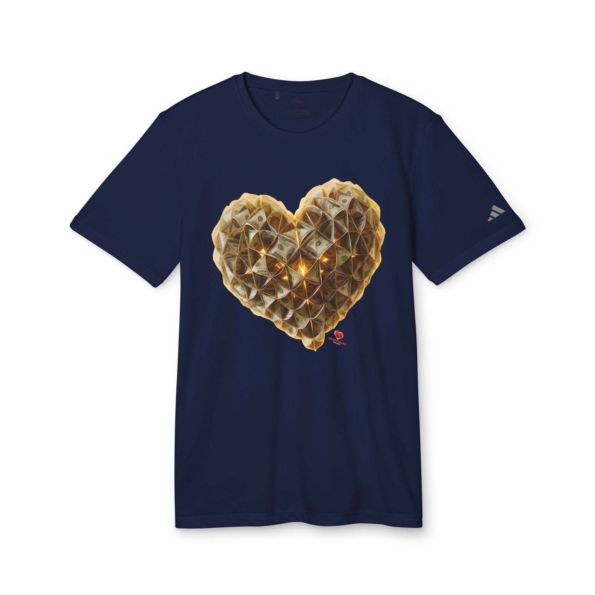 Adidas-BrightheartBrand "Heart of Prosperity - Tee" Unisex Sport T-Shirt, Casual Fitness Tee, Valentine’s Day Gift, Athletic Apparel, Activewear Top
