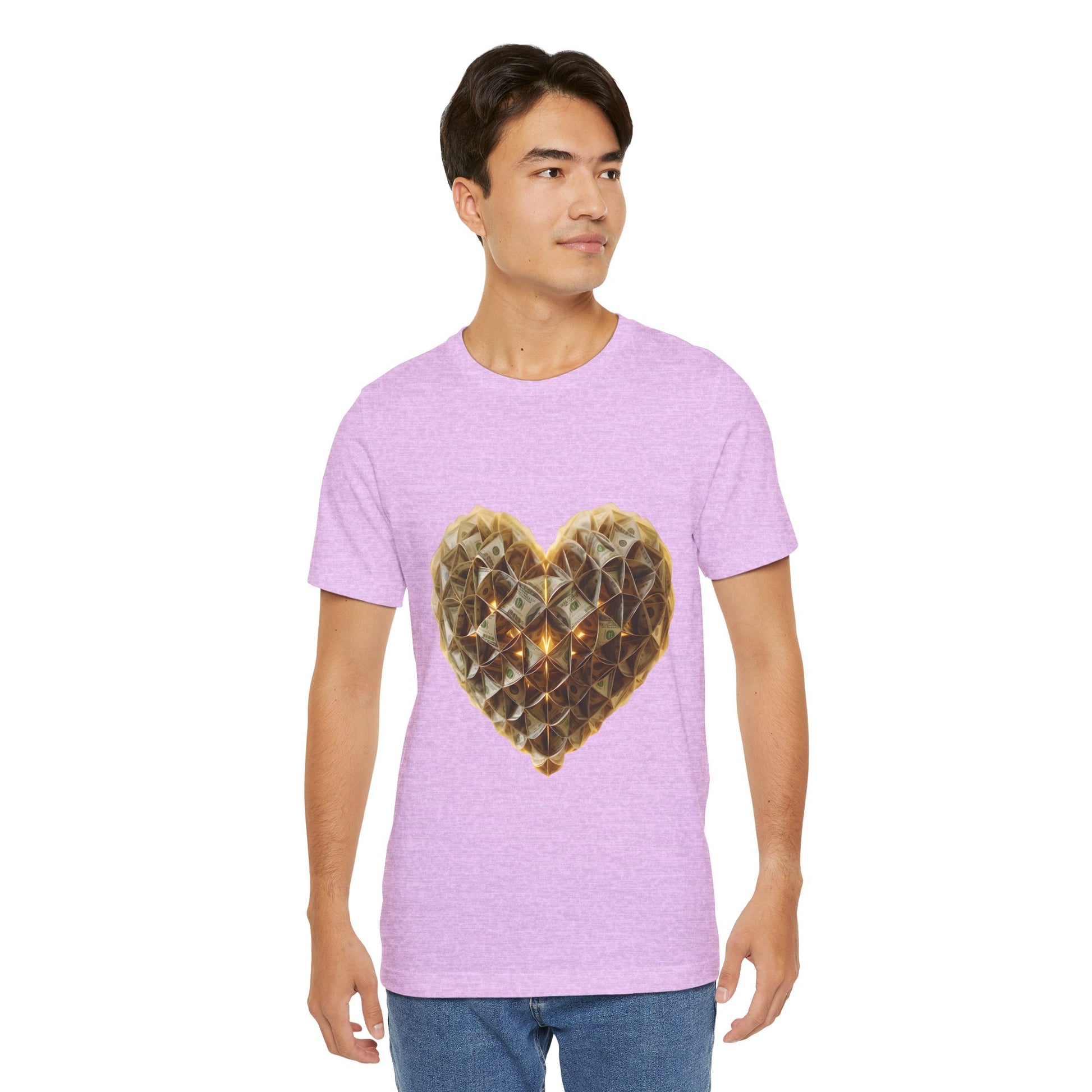 "BrightheartBrand-Heart of Prosperity" – Unisex T-Shirt, Perfect Gift for Valentine's Day, Birthdays, Casual Wear, Everyday Comfort, Unique Fashion