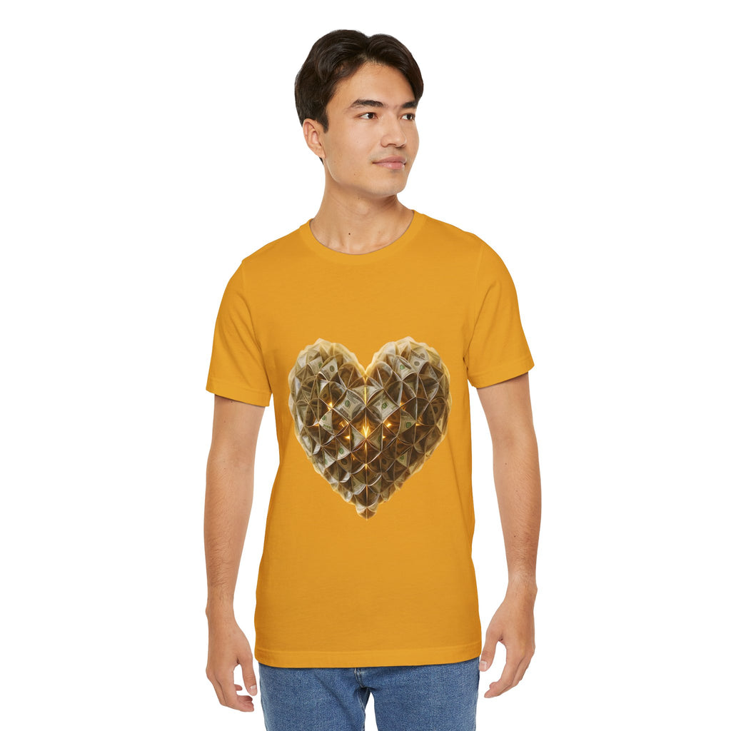 "BrightheartBrand-Heart of Prosperity" – Unisex T-Shirt, Perfect Gift for Valentine's Day, Birthdays, Casual Wear, Everyday Comfort, Unique Fashion
