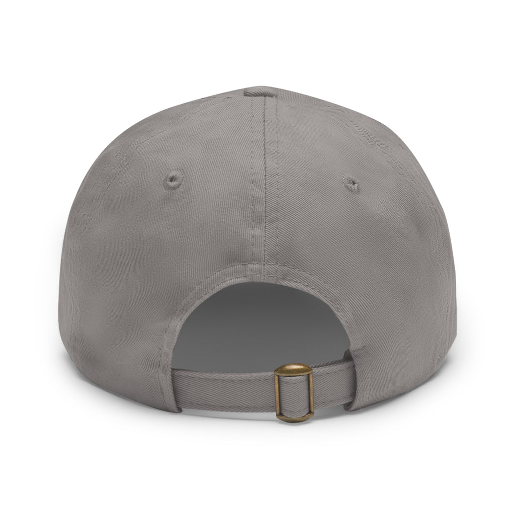 Leather Patch Dad Hat - Brightheart, Casual Cap, Best Gift for Dads, Everyday Fashion, Perfect for Summer