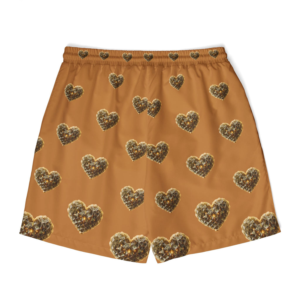 "BrightheartBrand-Herat of Prosperity" Unisex Swim Shorts, Beachwear, Summer Shorts, Casual Swimwear, Vacation Essentials, Gift for Him/Her
