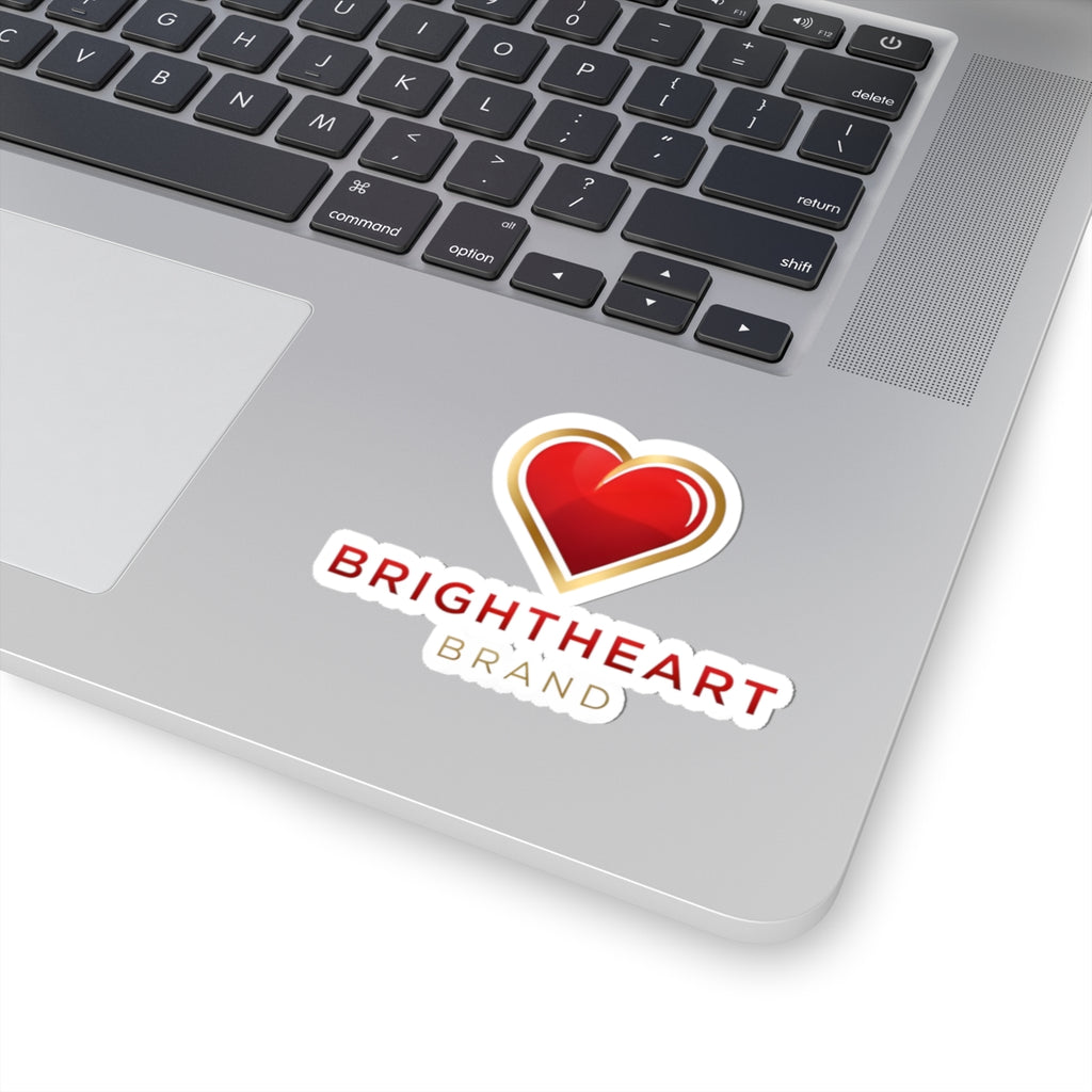 "BrightheartBrand" Stickers | Vibrant Love Stickers for Laptops, Water Bottles, Scrapbooking, Gift Wrapping, Valentine's Day Decor